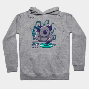 Cute Cartoon Koala DJ Hoodie